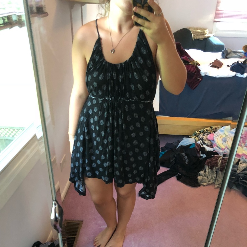 Black patterned Free People Dress